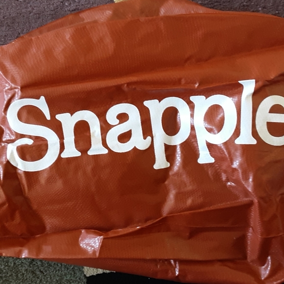 ADVERTISING SNAPPLE DRINKS HEAVY DUTY VINYL LARGE BLOWUP HANGING FOOTBALL NEW - Picture 2 of 5